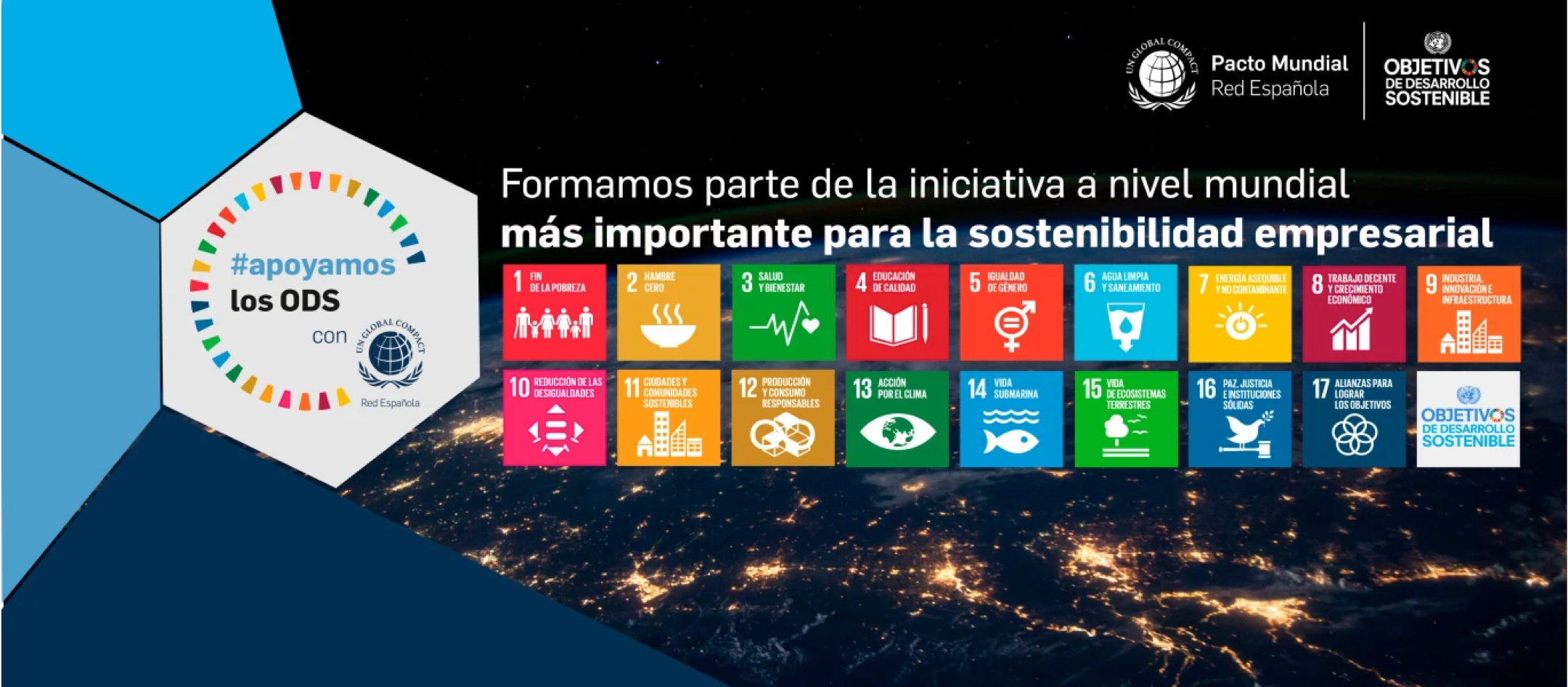 Formamos parte de los Objetivos de Desarrollo Sostenible de la ONU