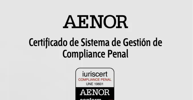 Certificado de Sistema de Gestión de Compliance Penal